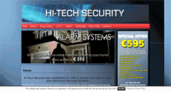 Desktop Screenshot of hitechsecurity.ie