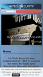 Mobile Screenshot of hitechsecurity.ie