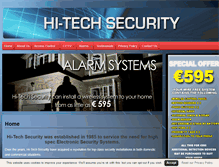 Tablet Screenshot of hitechsecurity.ie